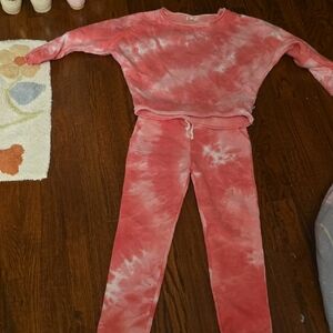 Appaman Pink Tie-Dye Kids Matching Set